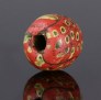 Ancient Roman bead, red mosaic glass, 2 century